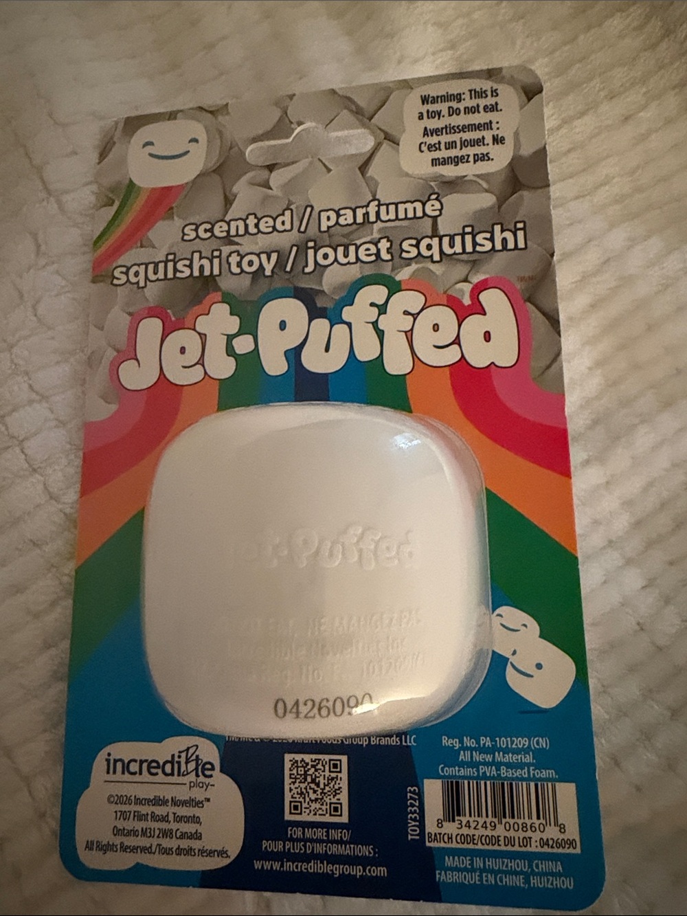 White Scented Squishi Toy - - Picture 3 of 4